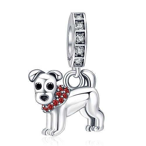Rimgoris Authentische Sterling Silber Hund Tier Anhänger Charm Passt Armbänder & Halsketten von Rimgoris