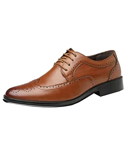 Rimhold Herren Brock Schuhe Hochzeit Schuhe Formelle Schuhe Flügel Spitze Oxford Schnürung Party Schuhe Büro Classic Derby von Rimhold