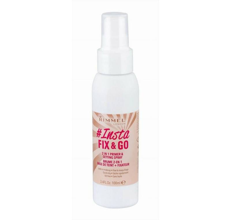 Rimmel London Foundation Lasting Finish Fix y Go 2 In 1 Primer and Setting Spray 100 von Rimmel London