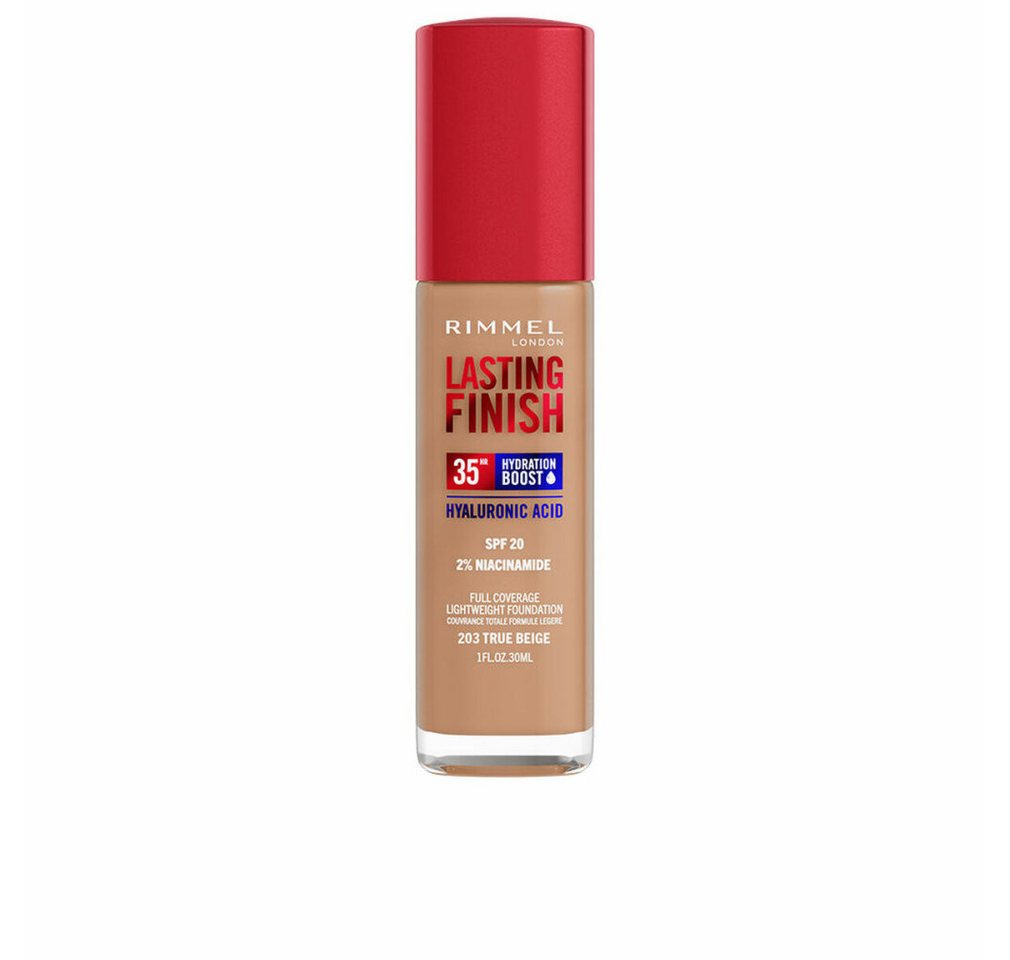 Rimmel London Foundation Lasting Finish Hydration Boost Spf20 203-True Beige 30ml Rimmel London Foundation Lasting Finish Hydration Boost Spf20 203-True Beige 30ml von Rimmel London