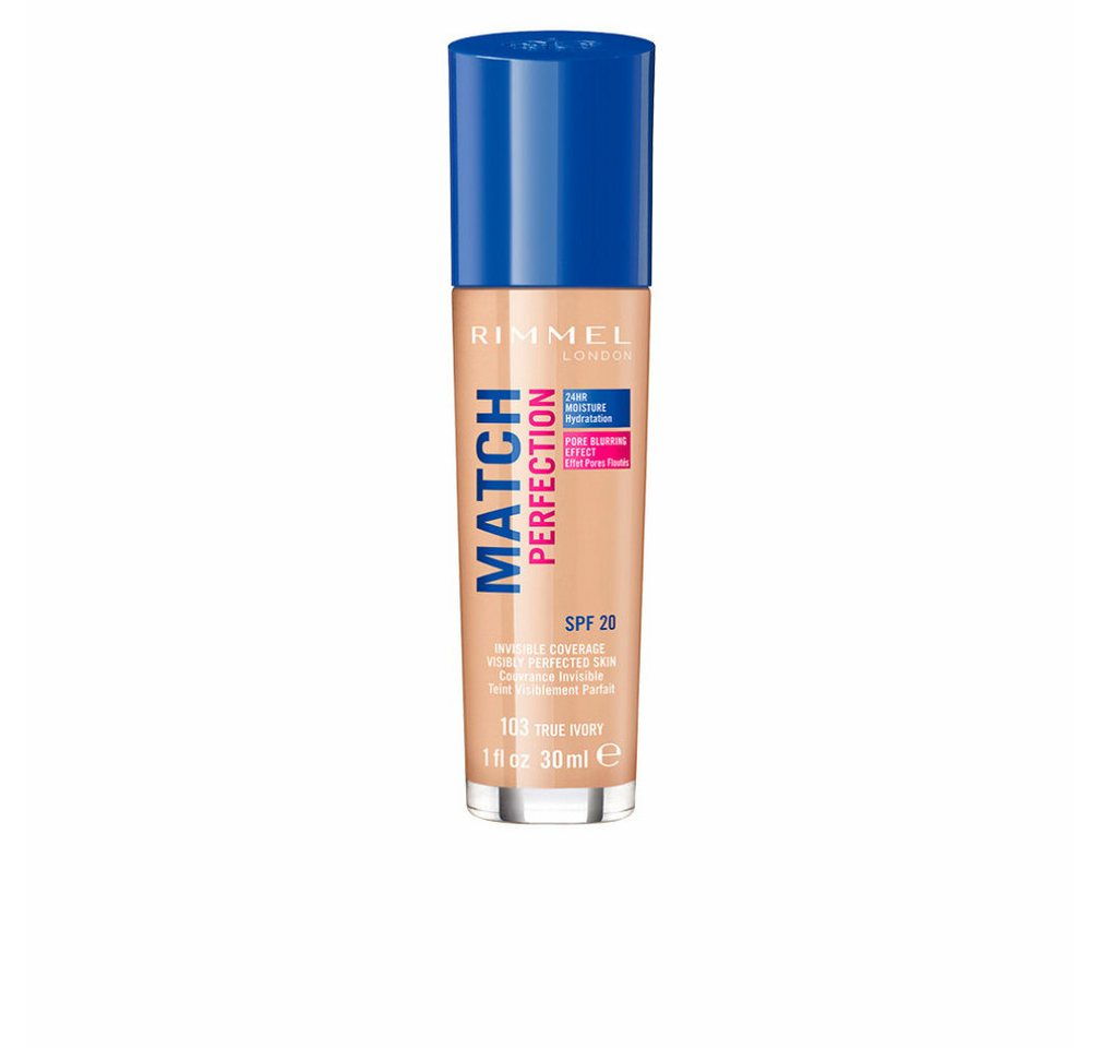 Rimmel London Foundation Match Perfection Foundation Spf20 103 True Ivory 30ml Rimmel London Foundation Match Perfection Foundation Spf20 103 True Ivory 30ml von Rimmel London