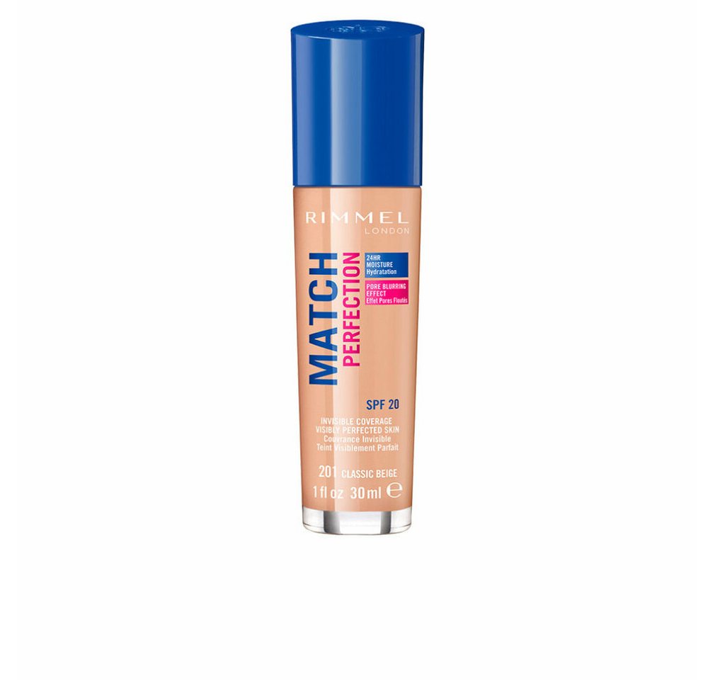 Rimmel London Foundation Match Perfection Foundation Spf20 201 Classic Beige 30ml Rimmel London Foundation Match Perfection Foundation Spf20 201 Classic Beige 30ml von Rimmel London