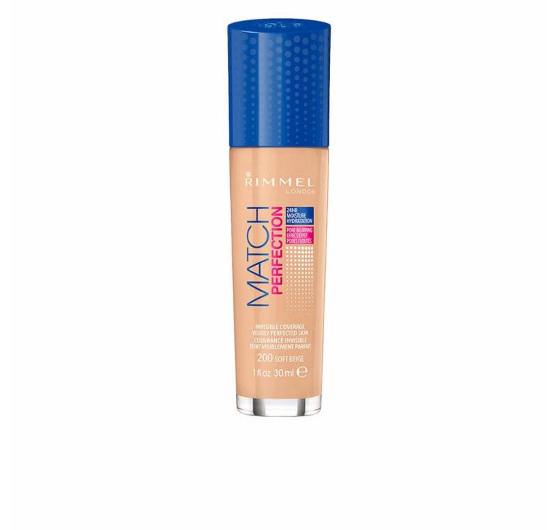 Rimmel London Foundation Rimmel Match Perfection Foundation Spf20 200 Soft Beige von Rimmel London