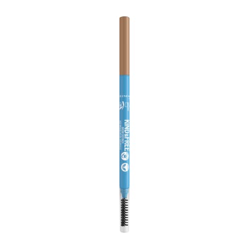 Rimmel London Kind & Free Augenbrauenstift Brow Definer, natürliche Pigmente, natürliche Wirkung, vegane Formel - 003 - Warm Brown, 0,09 g von Rimmel London