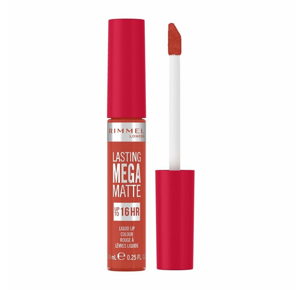 Rimmel London Lippenstift LASTING MEGA MATTE liquid lip color #920-scarlet flames 7.4ml von Rimmel London