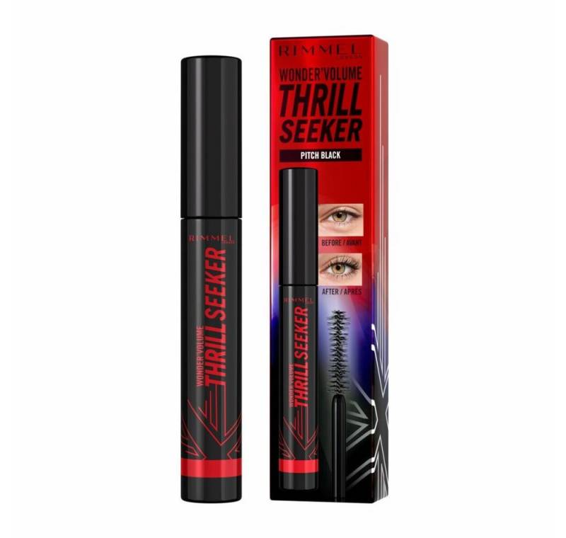 Rimmel London Mascara WONDER' VOLUME THRILL SEEKER Mascara #004-Pitch schwarz 8 ml von Rimmel London