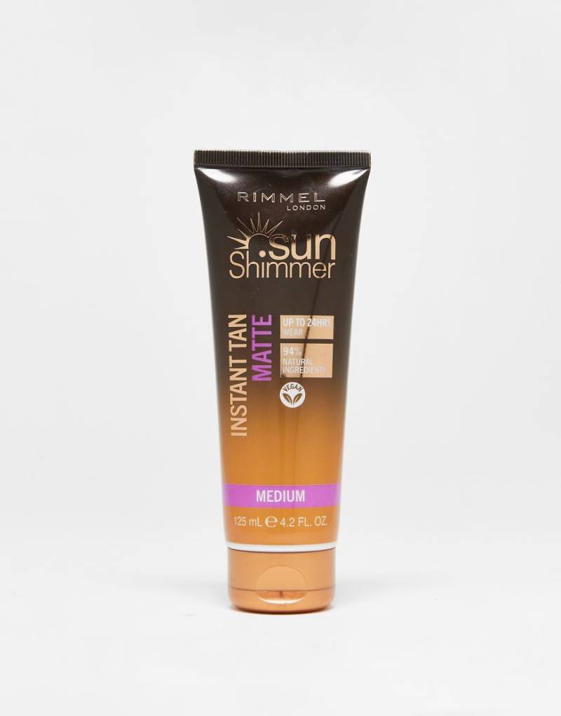 Rimmel London - Sunshimmer Instant Tan Face & Body - Selbstbräuner - Medium Matte, 125 ml-Braun von Rimmel London