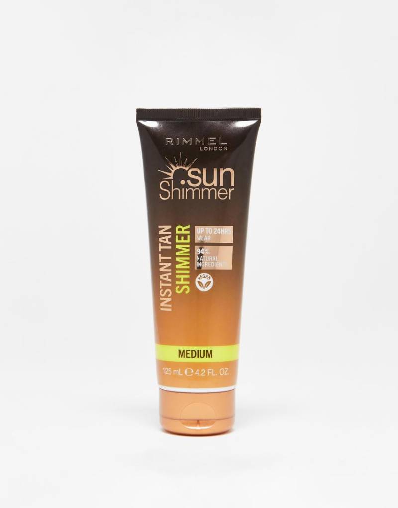 Rimmel London - Sunshimmer Instant Tan Face & Body - Selbstbräuner - Medium Shimmer, 125 ml-Braun von Rimmel London