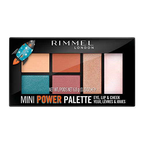 Rimmel Pioneer Mini-Lidschatten-Palette, 4-in-1-Format, ultra-pigmentiert, 004, 7 g, 6,8 g von Rimmel London