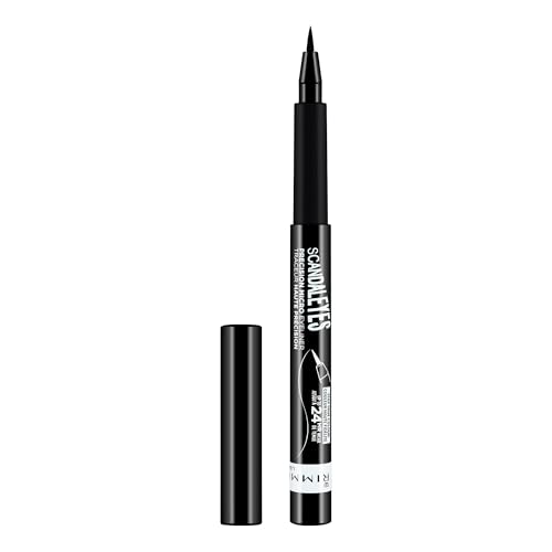 Rimmel - Scandal'eyes Precision Eyeliner - Ultrapräzise Filzspitze - Lange Haltbarkeit, kein Grat - 001 Schwarz - 1,1 ml von Rimmel London