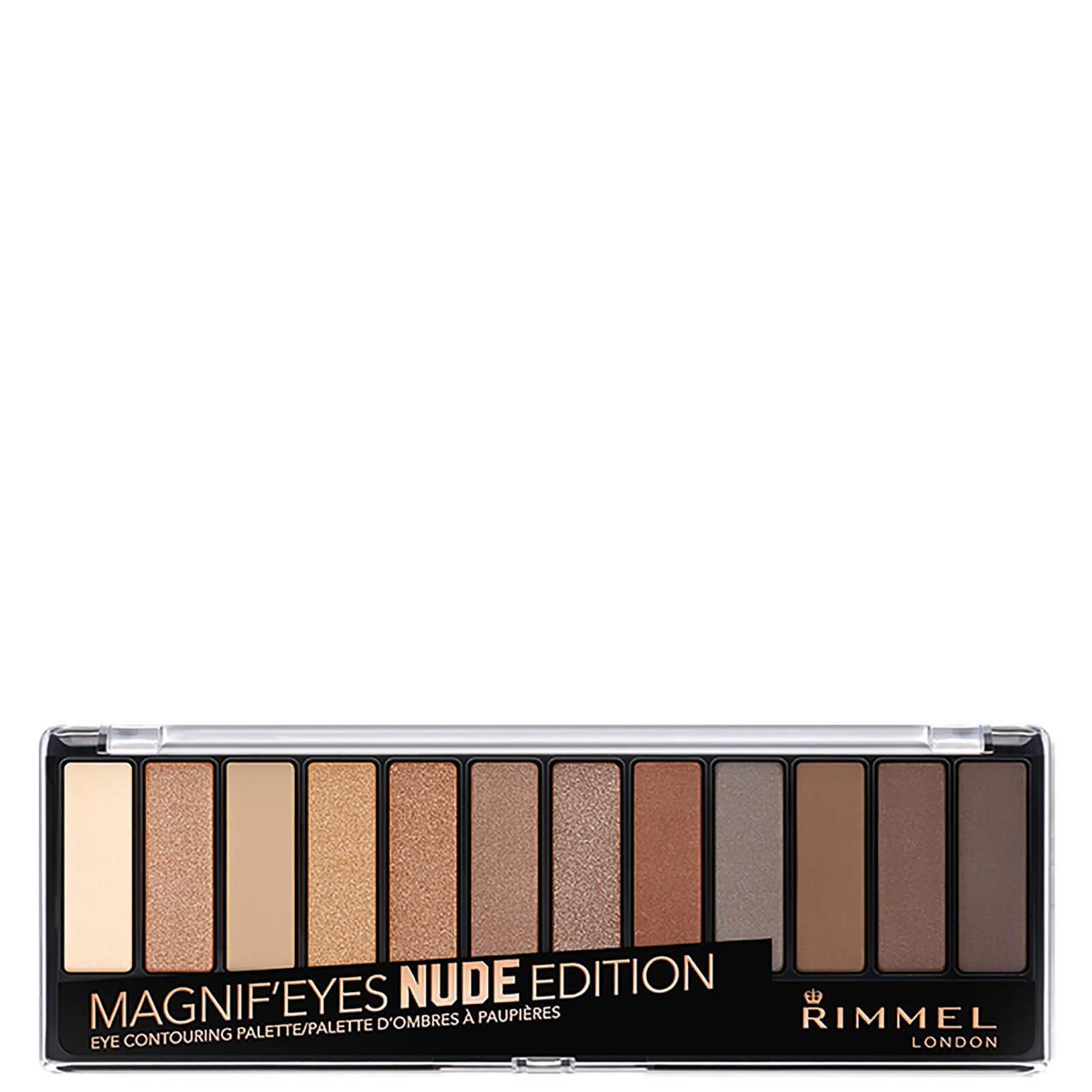 Rimmel 12 Pan Eyeshadow Palette – Nude Edition 14 g von Rimmel