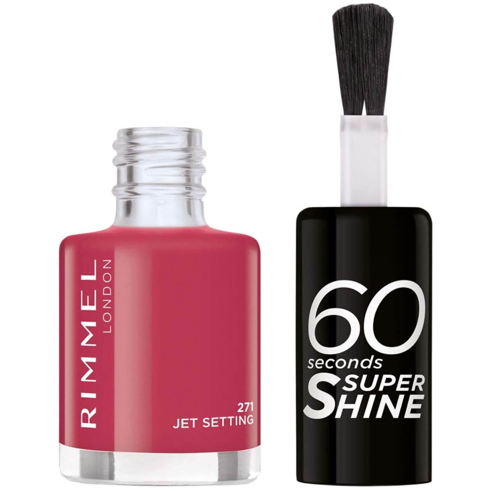 Rimmel 60 Seconds Super Shine Nail Polish 8 ml (verschiedene Farbtöne) - 271 Jet Setting von Rimmel