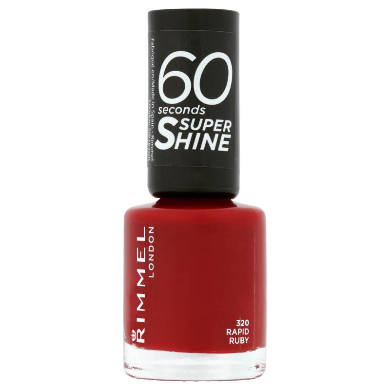 Rimmel 60 Seconds Super Shine Nail Polish 8 ml (verschiedene Farbtöne) - Rapid Ruby von Rimmel
