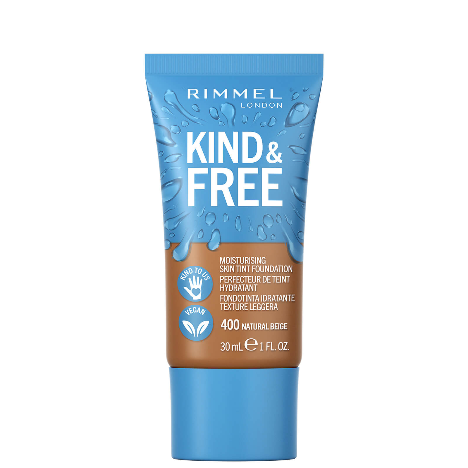 Rimmel Kind and Free Skin Tint Moisturising Foundation 30ml (Various Shades) - Natural Beige von Rimmel