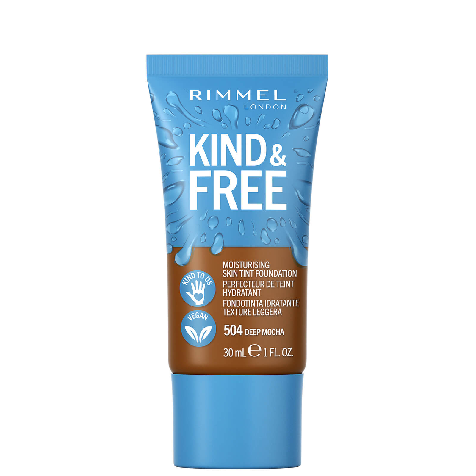 Rimmel Kind and Free Skin Tint Moisturising Foundation 30ml (Various Shades) - Deep Mocha von Rimmel