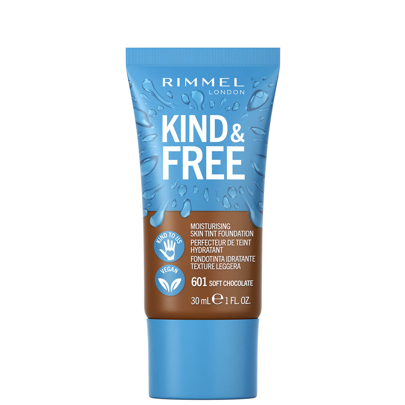 Rimmel Kind and Free Skin Tint Moisturising Foundation 30ml (Various Shades) - Soft Chocolate von Rimmel