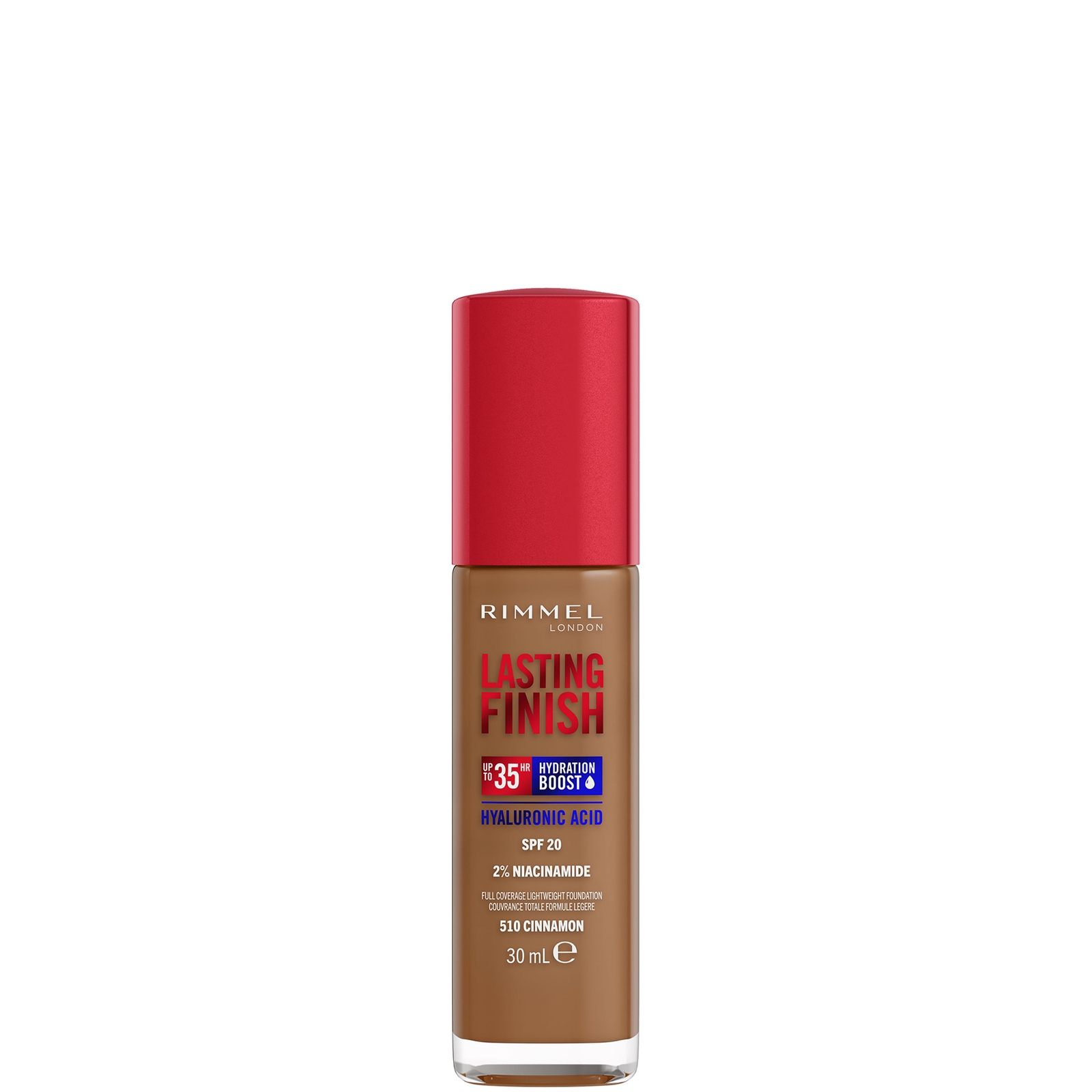 Rimmel Lasting Finish 35Hr Foundation 30 ml (Verschiedene Farbtöne) - 510 Cinnamon von Rimmel