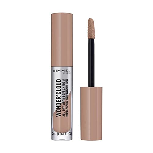 Rimmel London Wonder'Cloud 002 Foggy Beige – 210 g – Flüssig-Lidschatten – wasserfeste Formel, langanhaltend von Rimmel London