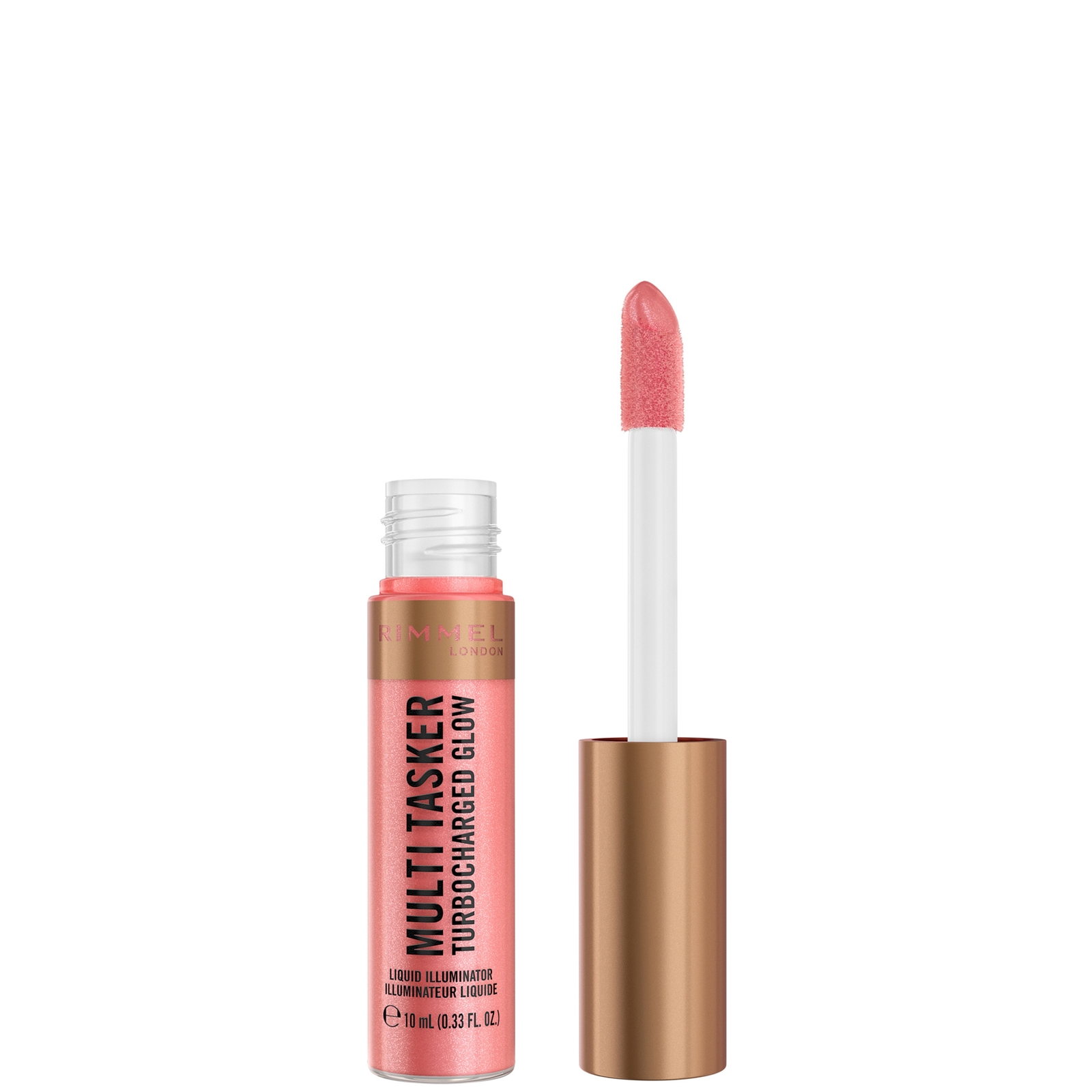 Rimmel Multi Tasker Turbocharged Glow Liquid Illuminator 10ml (Various Shades) - 002 Rosy Rebel von Rimmel