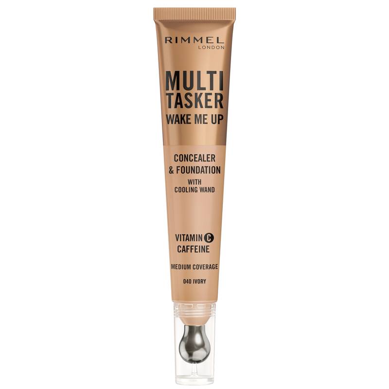 Rimmel Multi-Tasker Wake Me Up Foundation und Concealer 20 ml (Verschiedene Farbtöne) - 040 Ivory von Rimmel