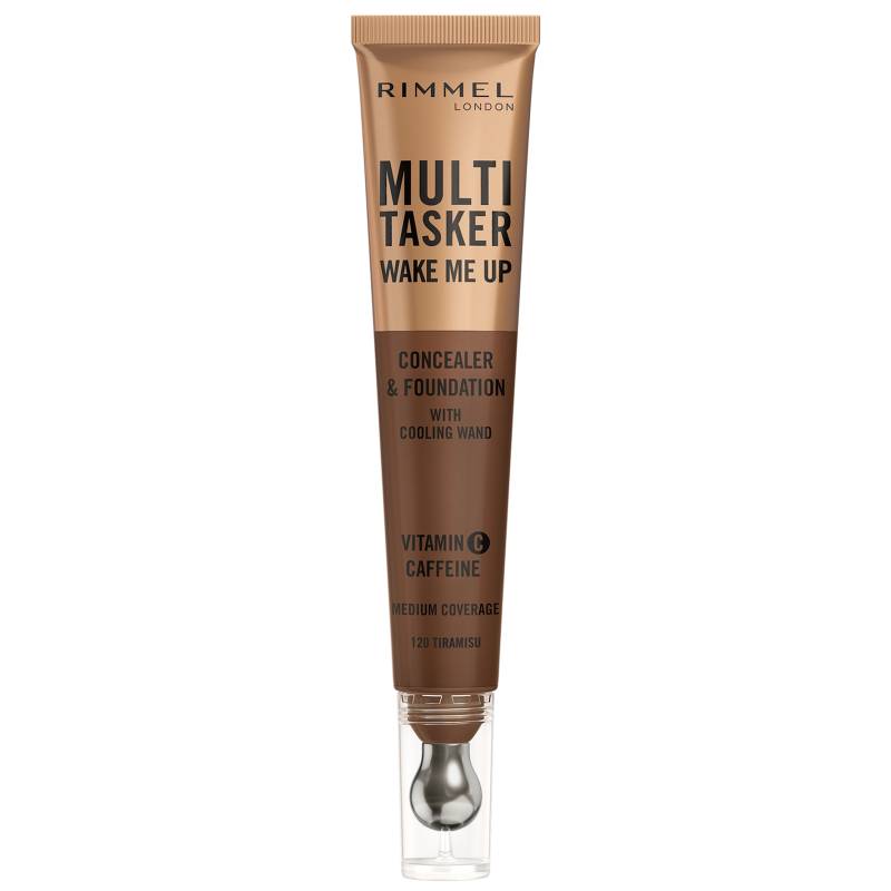Rimmel Multi-Tasker Wake Me Up Foundation und Concealer 20 ml (Verschiedene Farbtöne) - 120 Tiramisu von Rimmel