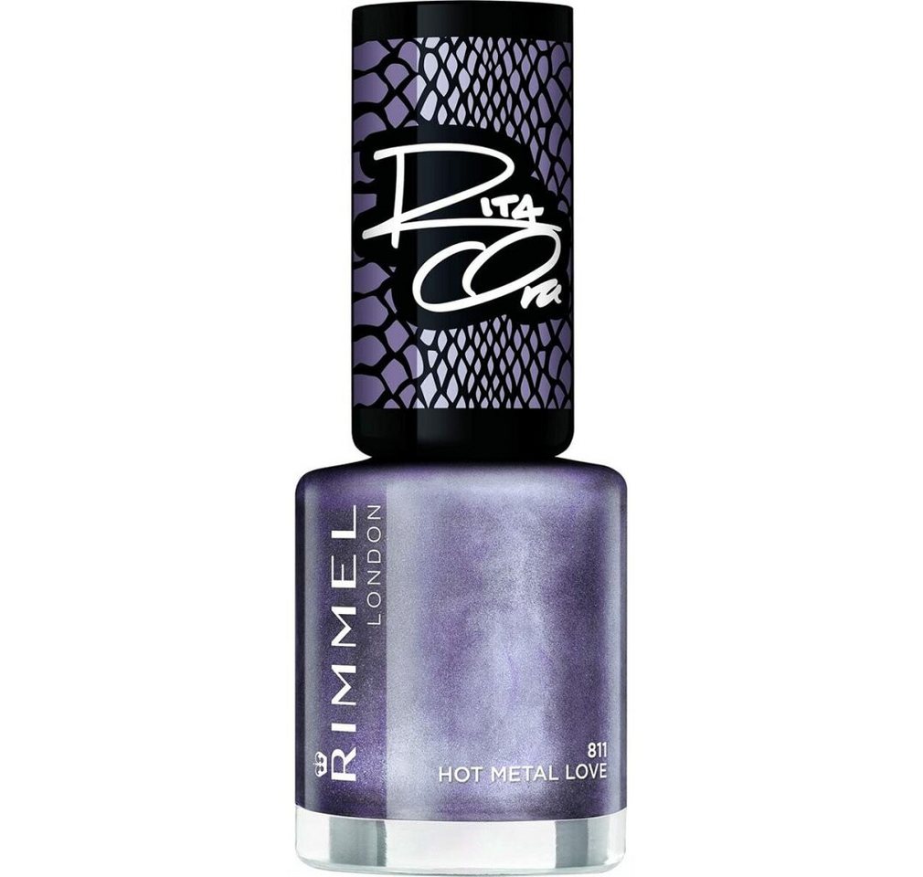 Rimmel Nagellack Nail Polish 60 Seconds Super Shine 8ml - Shade: 811 Hot Metal Love von Rimmel