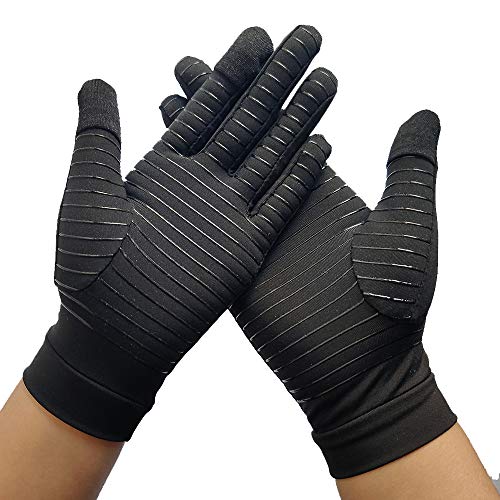 Kompressionshandschuhe für Arthritis Männer Frauen Vollfinger Kupfer Arthritis Handschuhe von Rimonasure