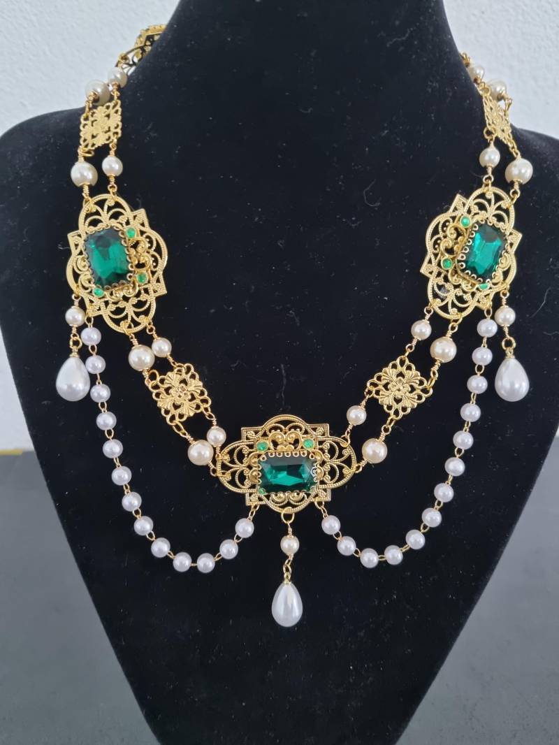 Collier, Halskette, Perlenkette, Kette, Barock, Rokoko, Renaissance, Mittelalter Collier, Halskette, Perlenkette, Kette, Barock, Rokoko, Renaissance, Mittelalter von RinascimentoCollana