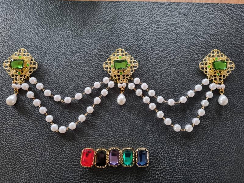 Miederzier, Kette, Gewandschmuck, Mieder, Renaissance, Mittelalter, Larp, Schlossfest von RinascimentoCollana