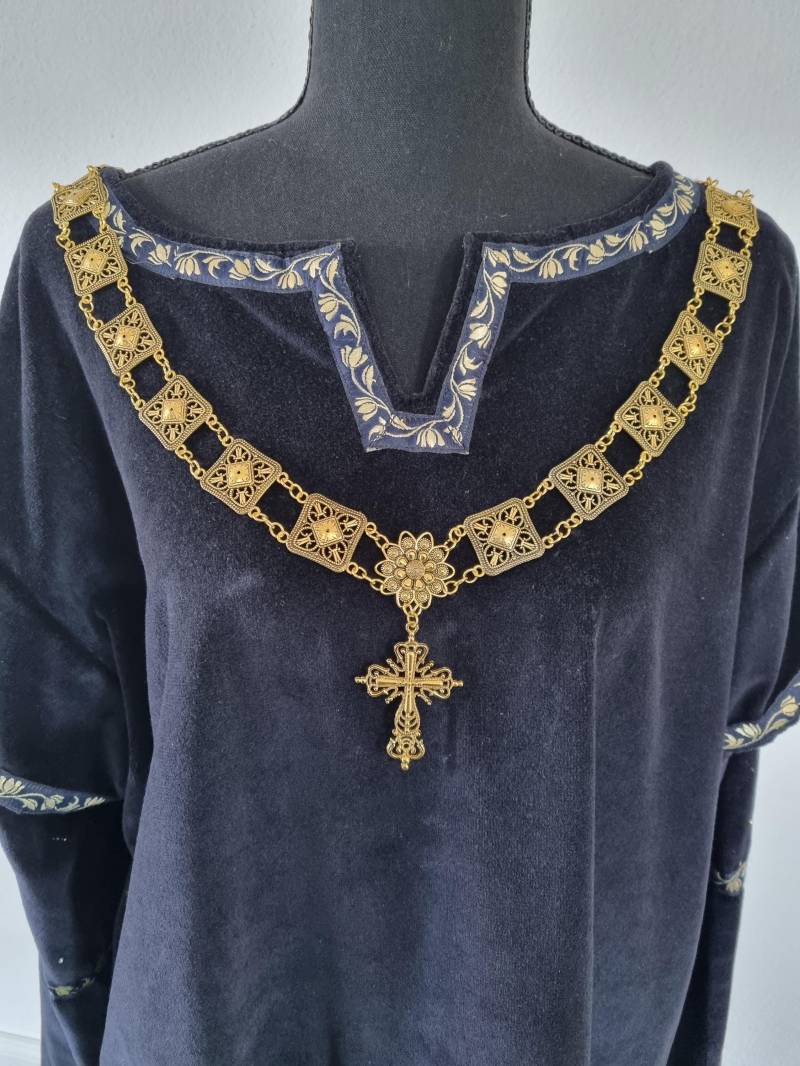 Ratsherrenkette, Prunkkette, Ritterkette, Collane, Halskette, Kette, Renaissance, Mittelalter, Larp, Schlossfest Ratsherrenkette, Prunkkette, Ritterkette, Collane, Halskette, Kette, Renaissance, Mittelalter, Larp, Schlossfest von RinascimentoCollana