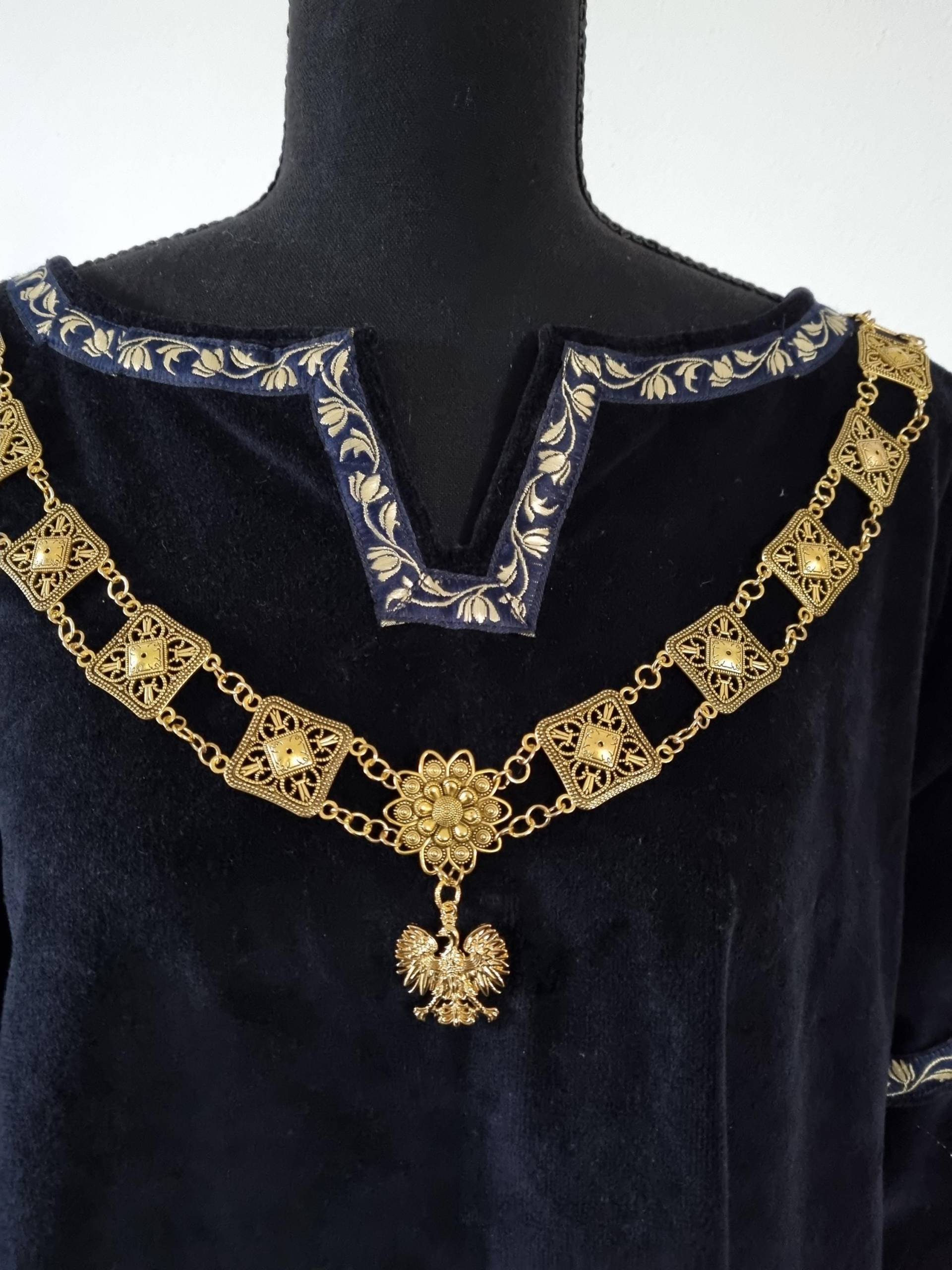 Ratsherrenkette, Prunkkette, Ritterkette, Collane, Halskette, Kette, Renaissance, Mittelalter, Larp, Schlossfest Ratsherrenkette, Prunkkette, Ritterkette, Collane, Halskette, Kette, Renaissance, Mittelalter, Larp, Schlossfest von RinascimentoCollana