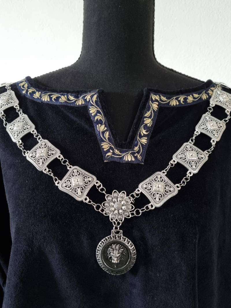 Ratsherrenkette, Prunkkette, Ritterkette, Collane, Halskette, Kette, Renaissance, Mittelalter, Larp, Schlossfest Ratsherrenkette, Prunkkette, Ritterkette, Collane, Halskette, Kette, Renaissance, Mittelalter, Larp, Schlossfest von RinascimentoCollana