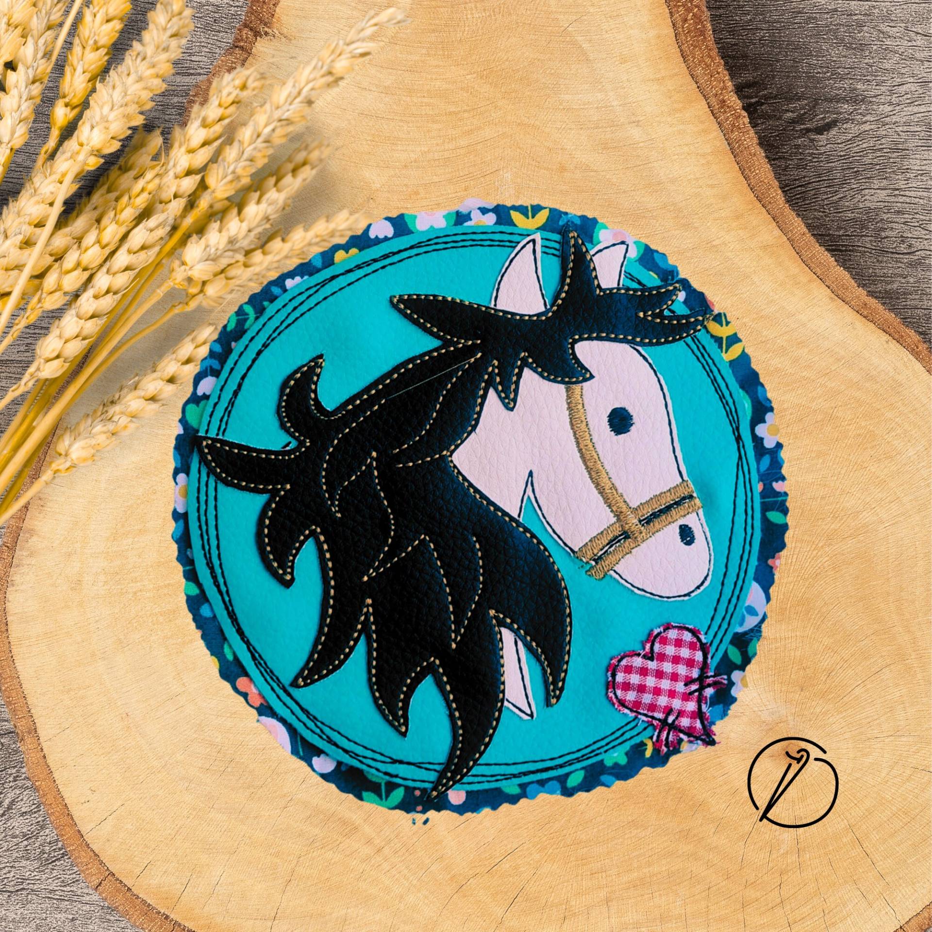 Aufnäher Xl Pferd - Applikation Aus Kunstleder Pferdemotiv- Schultüte 2025 Patch Pferdekopf Applikation- Mädchen Pferdefans von RinconPoupee