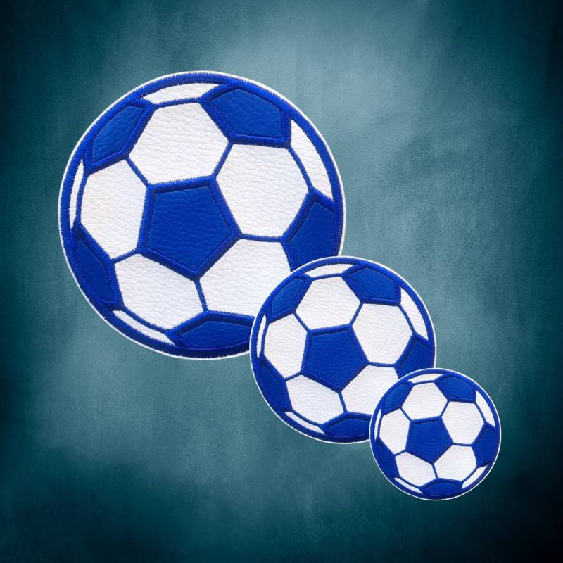 Bunt Kunstleder Fußball Aufnäher - Verschiedene Größen Und Farben Applikation Anhanger Patch Für Schulranzen Bunt Kunstleder Fußball Aufnäher - Verschiedene Größen Und Farben Applikation Anhanger Patch Für Schulranzen von RinconPoupee