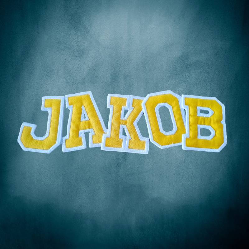 Einzelbuchstabe Aus Bunt Stoff/Aufnäher/Verschiedene Farben, Gestickt Wunschname Applikation 8 cm Für Schultüte Einzelbuchstabe Aus Bunt Stoff/Aufnäher/Verschiedene Farben, Gestickt Wunschname Applikation 8 cm Für Schultüte von RinconPoupee