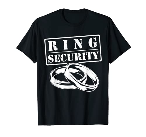 Ring Security T-Shirt – Ehering Design Jungen Shirt T-Shirt von Ring Security Wedding Party Gift Tees