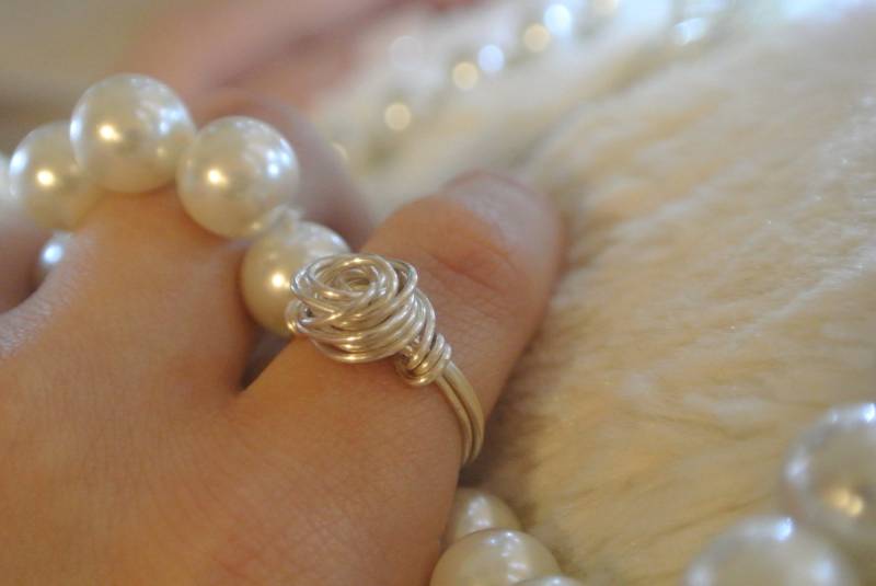 sterling Silber Draht Rose Ring sterling Silber Draht Rose Ring von RingAroundtheRosieUS