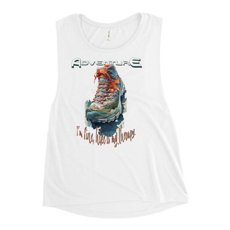 Damen Muscle-Tank-Top - Wandern in Der Natur Ist Therapie von RingDingArt