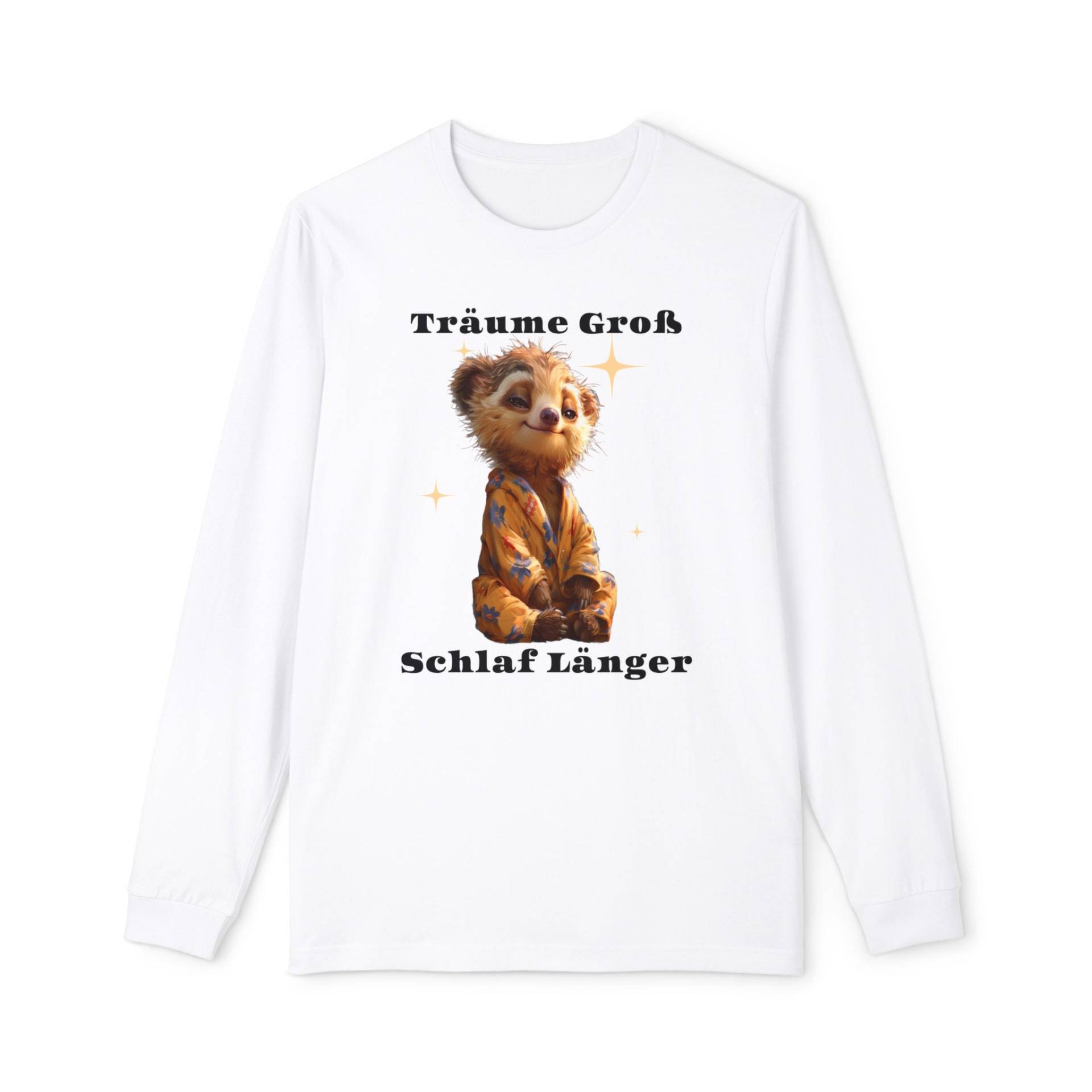 Women's Long Sleeve Pajama Set - Schlafshirt, Sei Wie Ein Faultier Und Schlaf Länger. Traumhelden Lustige Sprüche Für Kleine Schlafmützen von RingDingArt