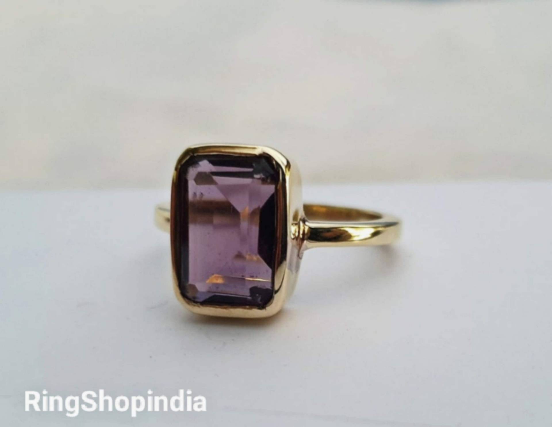 Amethyst Ring, Frauen 925 Massiv Sterling Silber Lila Edelstein, Statement Handgemachter Geschenkring Amethyst Ring, Frauen 925 Massiv Sterling Silber Lila Edelstein, Statement Handgemachter Geschenkring von RingShopIndia