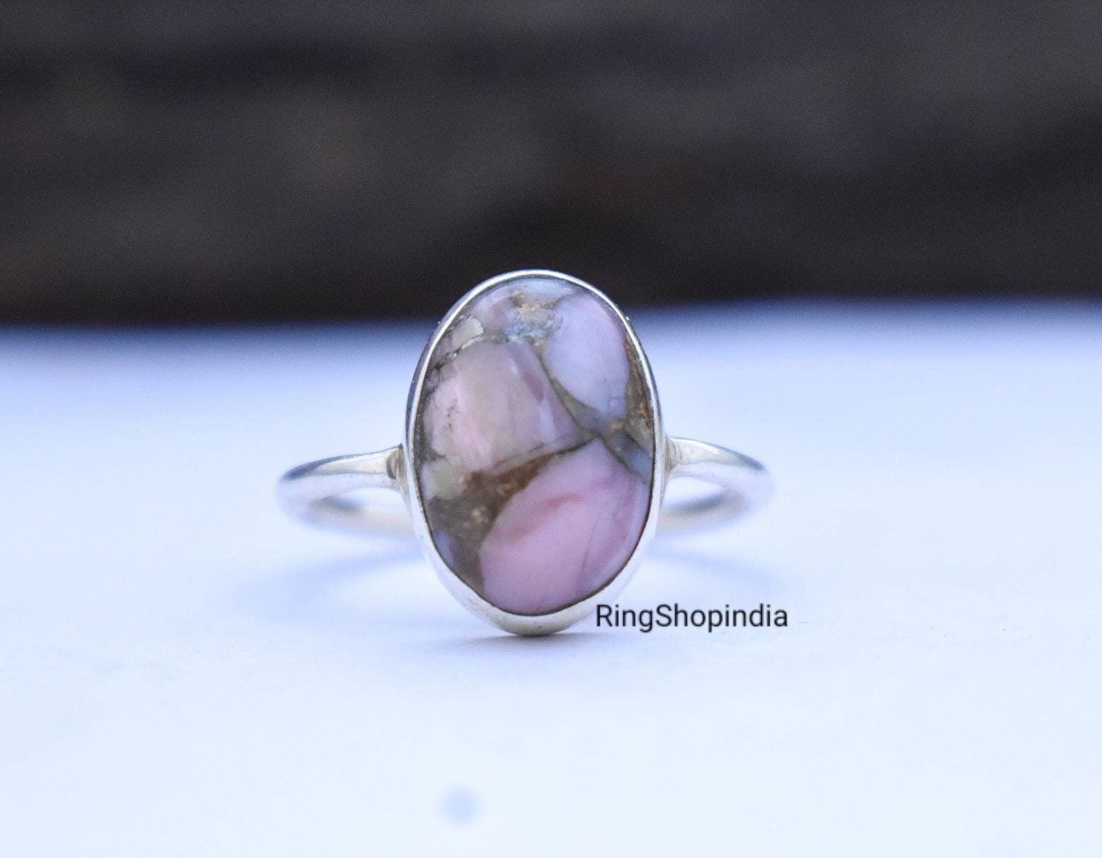 Opal Ring, Türkis Frauen 925 Sterling Silber Handgemachter Edelstein Geschenk Für Sie von RingShopIndia