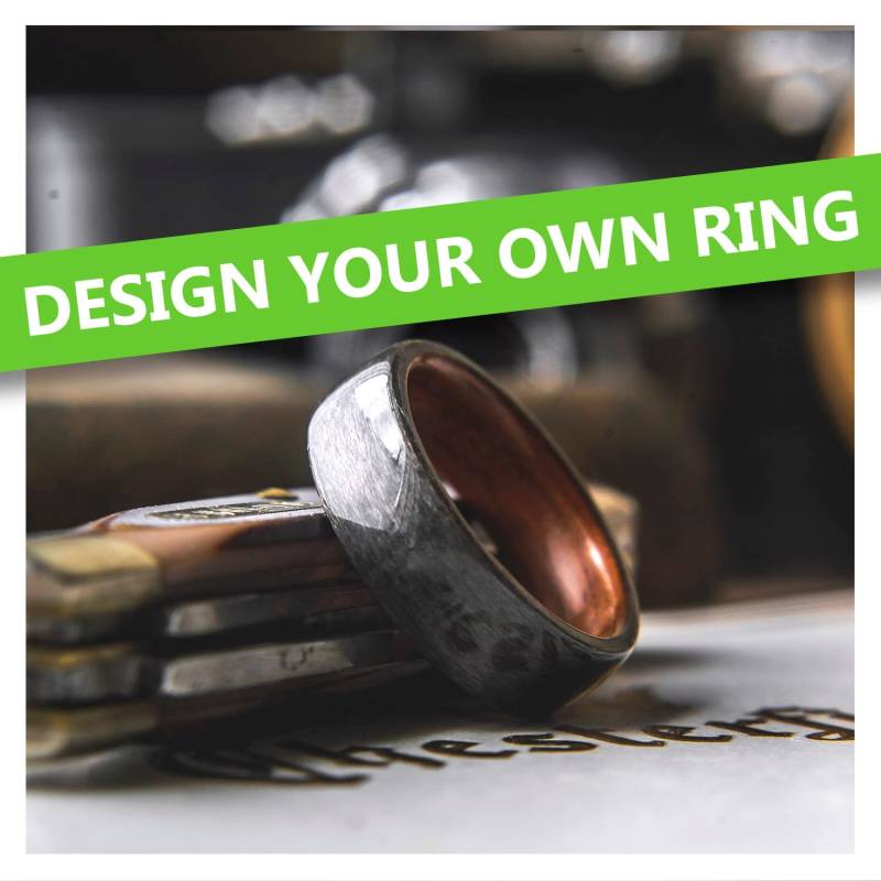 Designe Deinen Eigenen Herrenring. Herren Ehering, Holz Ehering von Ringandgroveco