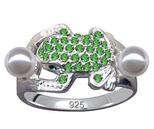 Fingerring Perlen Frosch Echt Sterling Silber 925 Zirkonia Kristalle Grün Liebe Glaube Hoffnung Emotion Symbol Motiv Stil Objekt extravagant gut schön modisch weiss klar transparent Fingerring Perlen Frosch Echt Sterling Silber 925 Zirkonia Kristalle Grün Liebe Glaube Hoffnung Emotion Symbol Motiv Stil Objekt extravagant gut schön modisch weiss klar transparent von Ringe 925 Silber