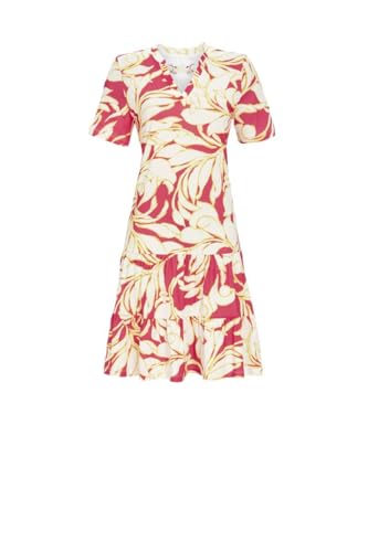 Kleid mit V-Ausschnitt Farbe rot, Größe 46 von Ringella