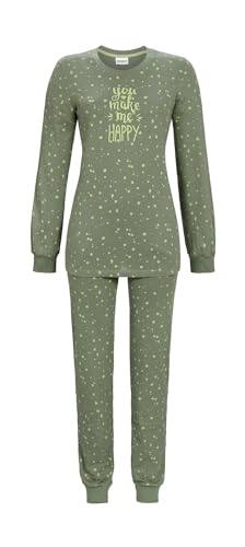 Pyjama mit Strickbündchen Farbe pinie, Größe S von Ringella