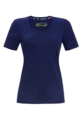 Ringella Bloomy Damen Unifarbenes T-Shirt Marine 42 3251410,Marine, 42 von Ringella