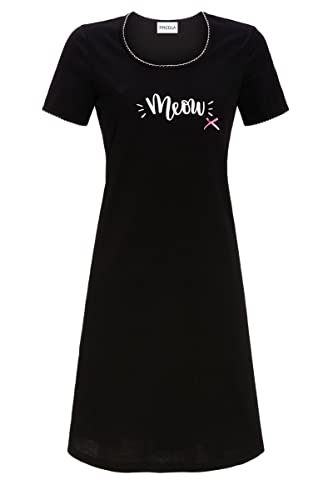 Ringella Damen *Nachthemd mit Motivdruck schwarz 48 3211025,schwarz, 48 von Ringella