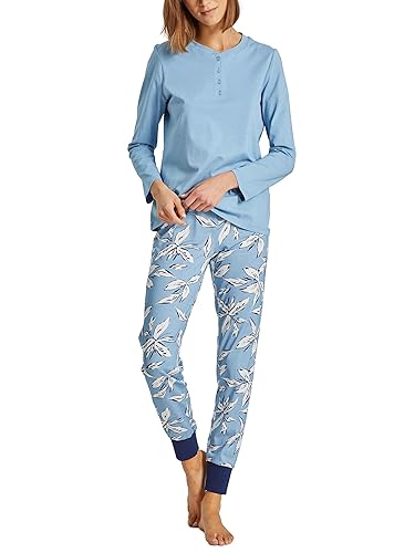 Ringella Damen *Pyjama mit kurzer Knopfleiste Smoke 36 2511207,Smoke, 36 von Ringella