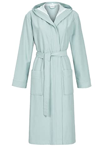 Ringella Damen Frotteemantel mit Kapuze UNISEX aqua XL M118702,aqua, XL von Ringella