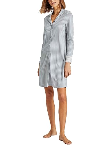 Ringella Damen Nachthemd mit Durchgehender Knopfleiste Light Grey 38 2511015,Light Grey, 38 von Ringella